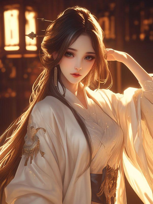 长亭落日图片